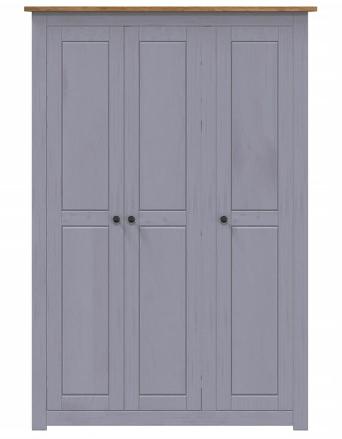 Încărcați imaginea în vizualizatorul Galerie, Șifonier cu 3 uși, gri, 118 x 50 x 171,5 cm, pin gama Panama - Lando

