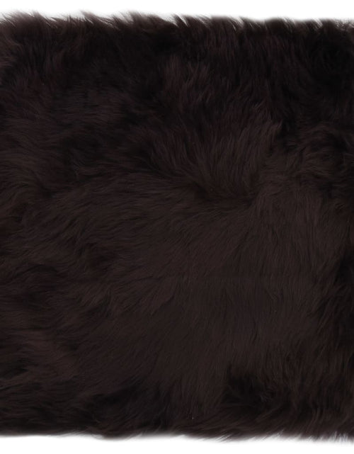 Încărcați imaginea în vizualizatorul Galerie, Pernuțe de scaun, 2 buc., maro, 40 x 40 cm, piele naturală oaie - Lando

