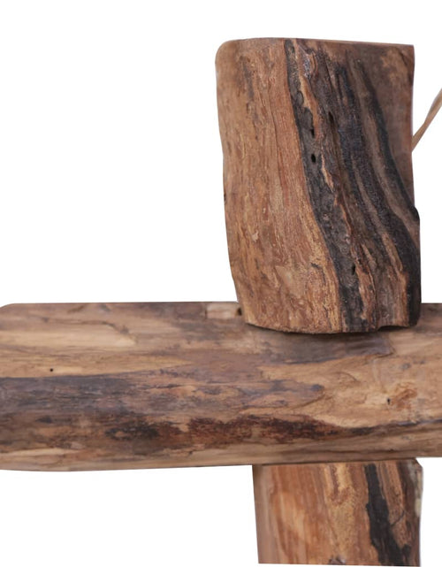 Загрузите изображение в средство просмотра галереи, Oglindă cu ramă bușteni, natural, 50x50 cm, lemn masiv reciclat Lando - Lando
