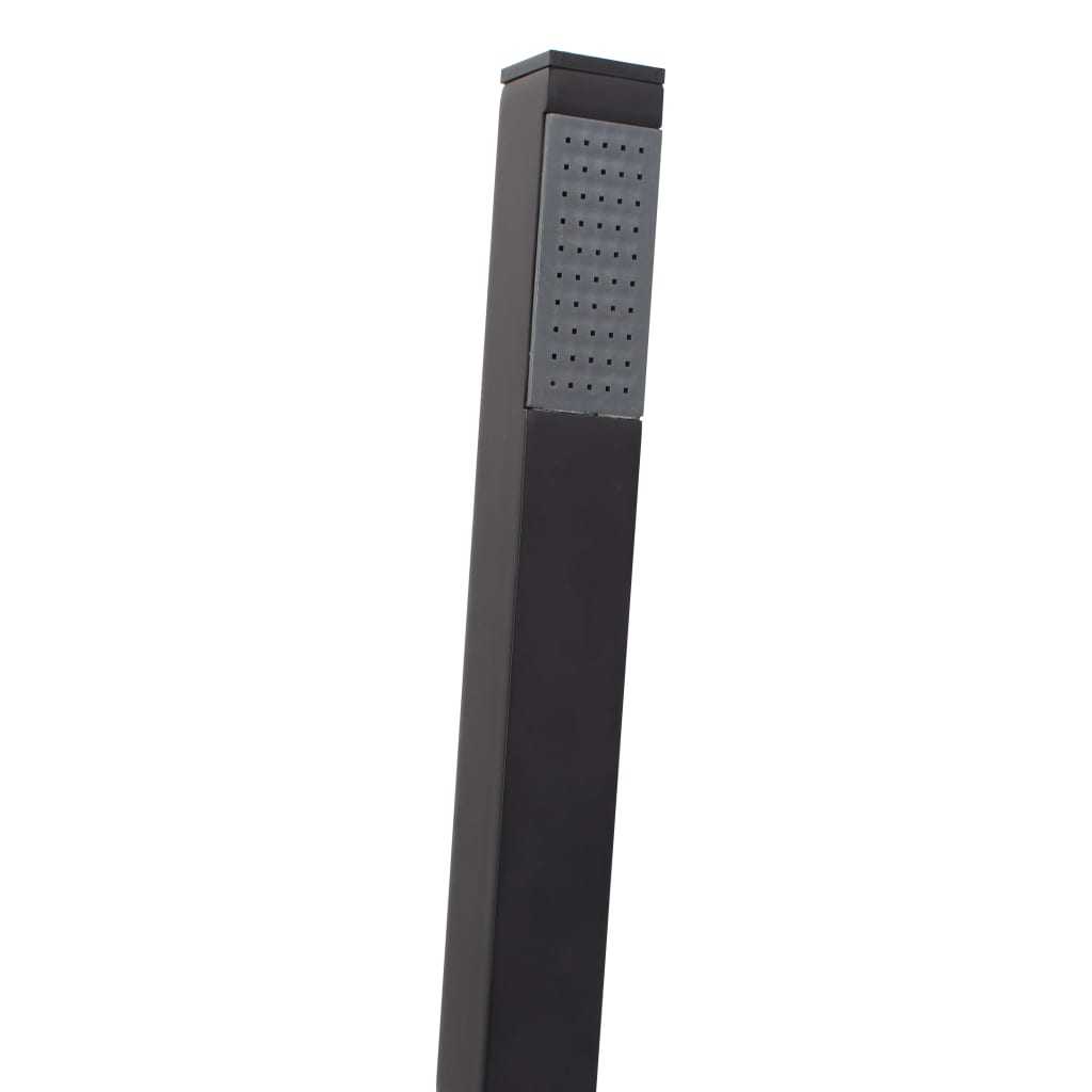 Robinet de cadă independent, negru, 90 cm, oțel inoxidabil - Lando