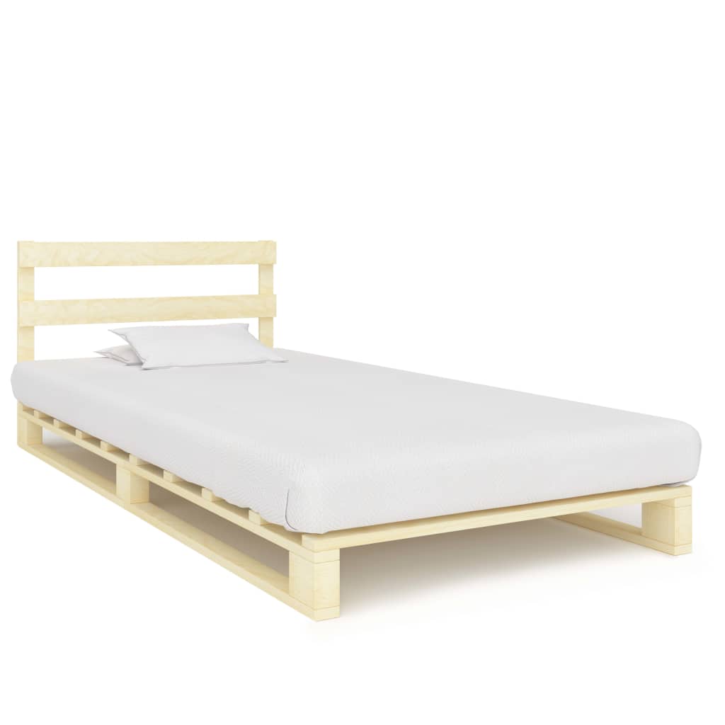 Cadru de pat din paleți, 100 x 200 cm, lemn masiv de pin - Lando