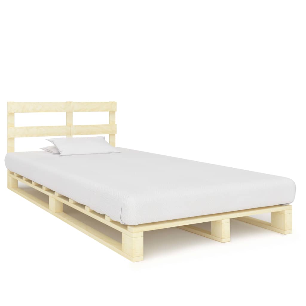 Cadru de pat din paleți, 120 x 200 cm, lemn masiv de pin - Lando