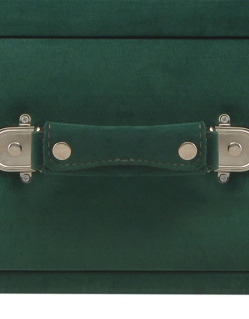 Încărcați imaginea în vizualizatorul Galerie, Banchetă cu sertare, verde, 80 cm, catifea - Lando
