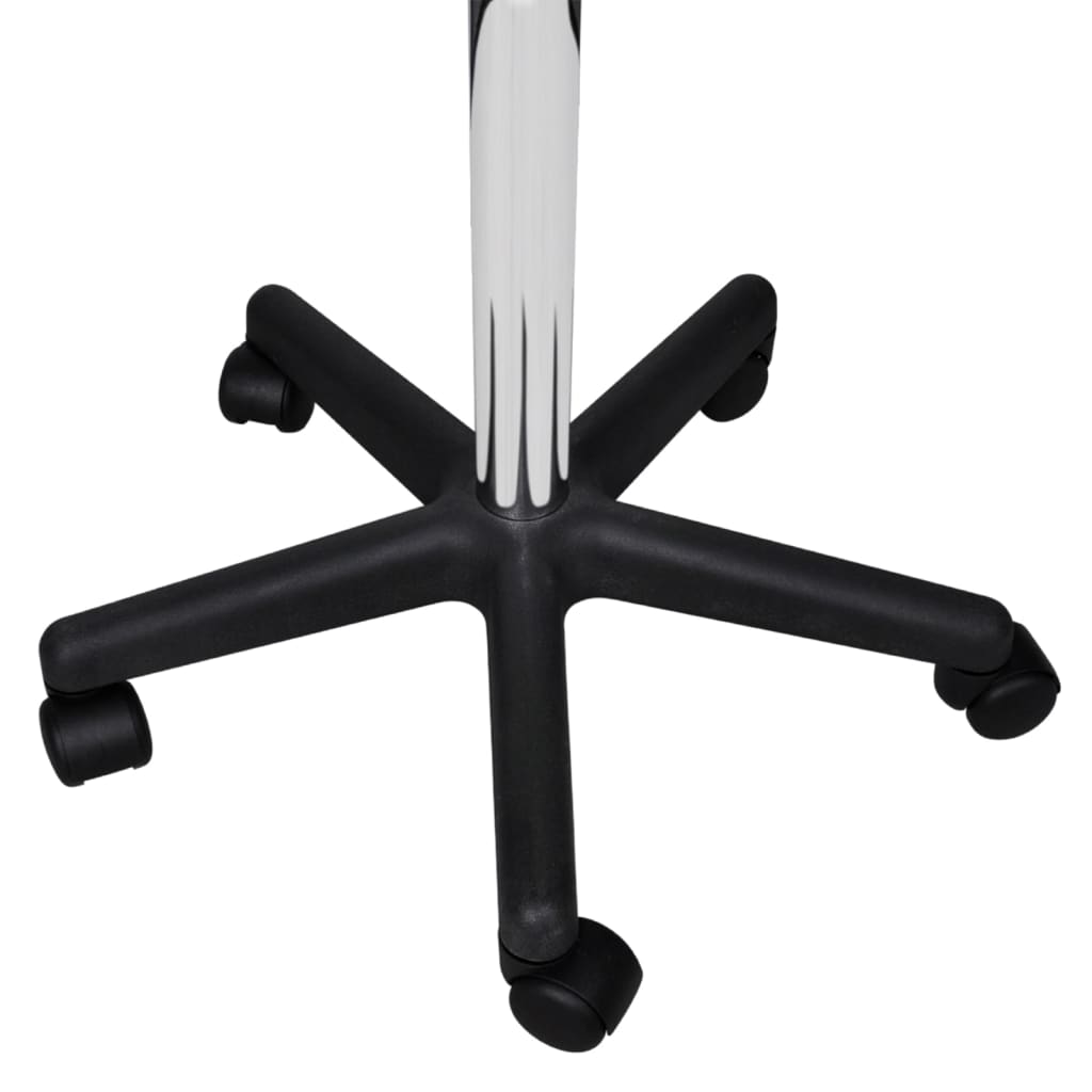 Taburete de birou, 2 buc., alb, 35,5x84 cm, piele ecologică - Lando