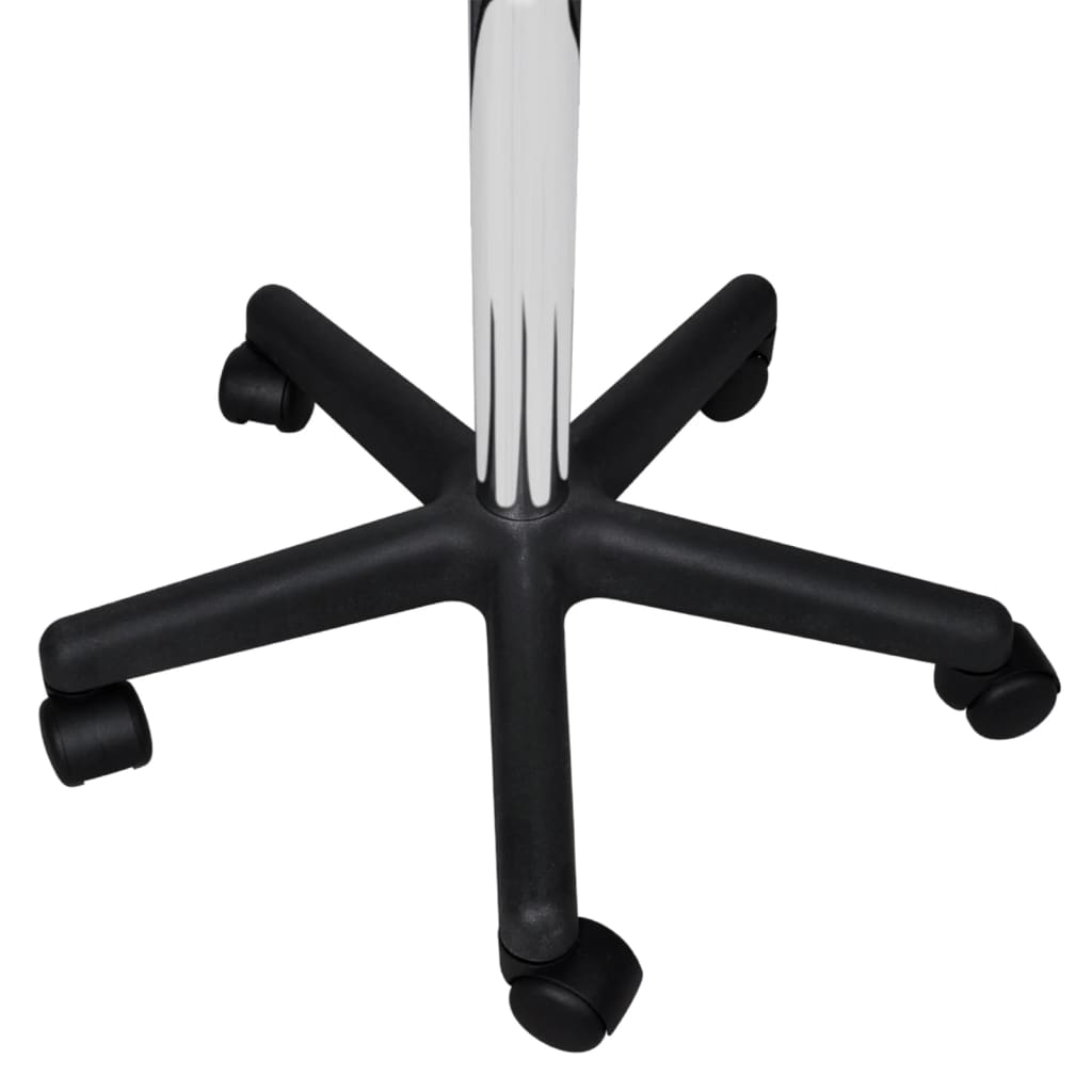 Taburete de birou, 2 buc., negru, 35,5x84 cm, piele ecologică - Lando