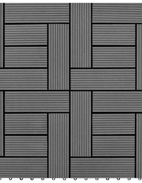 Загрузите изображение в средство просмотра галереи, Plăci de pardoseală, 22 buc., gri, 30 x 30 cm, WPC, 2 mp - Lando

