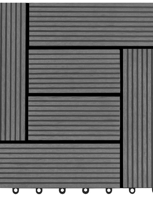Загрузите изображение в средство просмотра галереи, Plăci de pardoseală, 22 buc., gri, 30 x 30 cm, WPC, 2 mp - Lando
