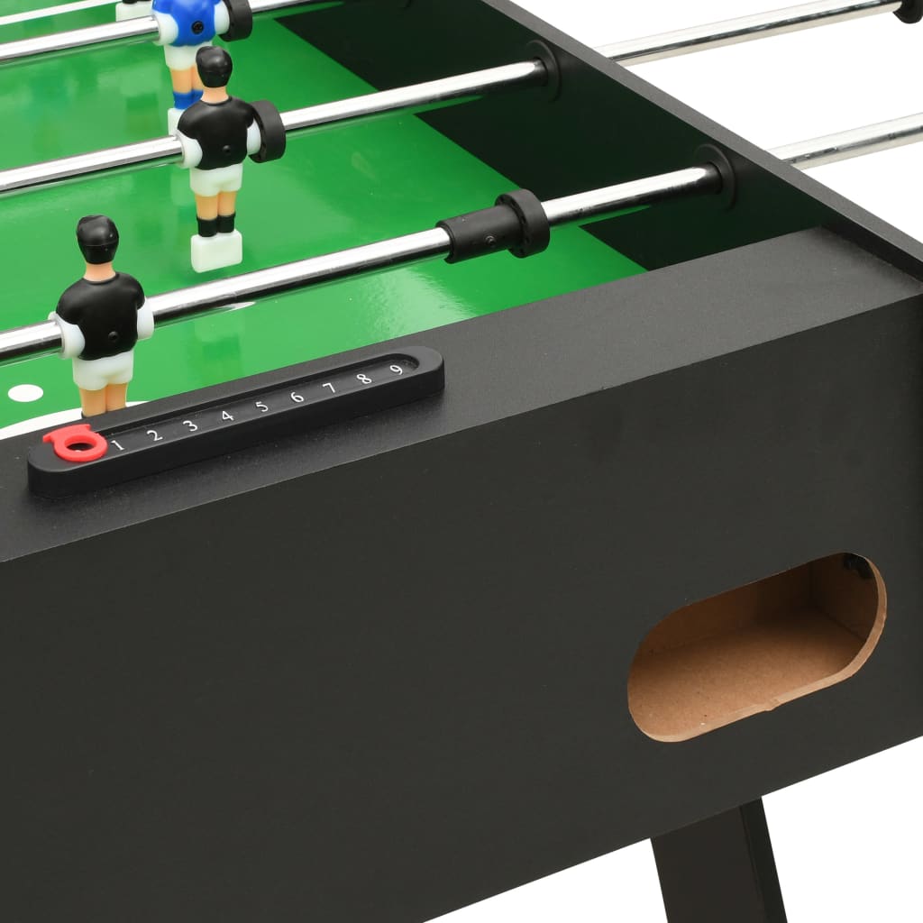 Masă de fotbal pliantă, negru, 121 x 61 x 80 cm - Lando