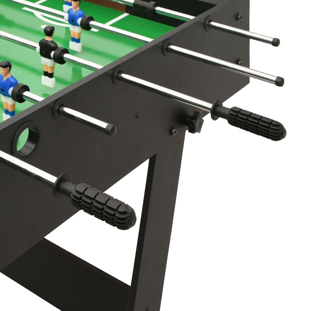 Masă de fotbal pliantă, negru, 121 x 61 x 80 cm - Lando