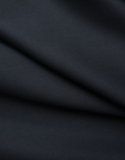 Încărcați imaginea în vizualizatorul Galerie, Draperii opace cu cârlige, 2 buc., negru, 140 x 175 cm - Lando
