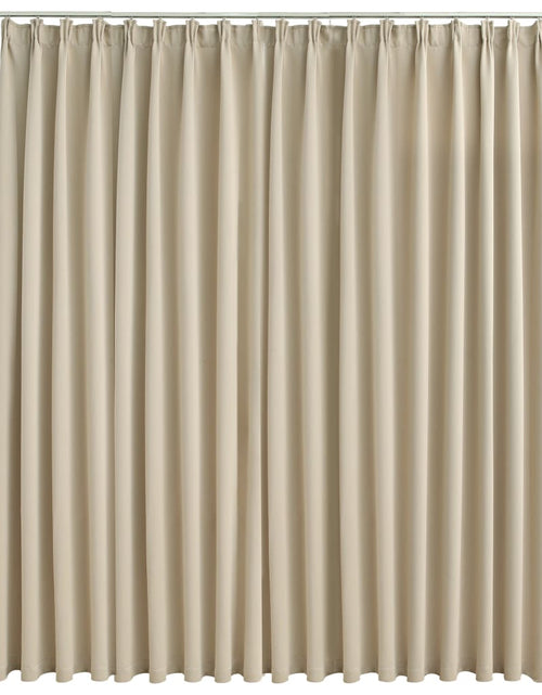 Încărcați imaginea în vizualizatorul Galerie, Draperie opacă, bej, 290 x 245 cm, cu cârlige Lando - Lando
