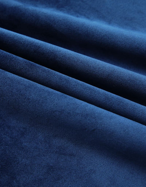 Загрузите изображение в средство просмотра галереи, Draperie opacă, albastru închis, 290x245cm, catifea, cu cârlige Lando - Lando
