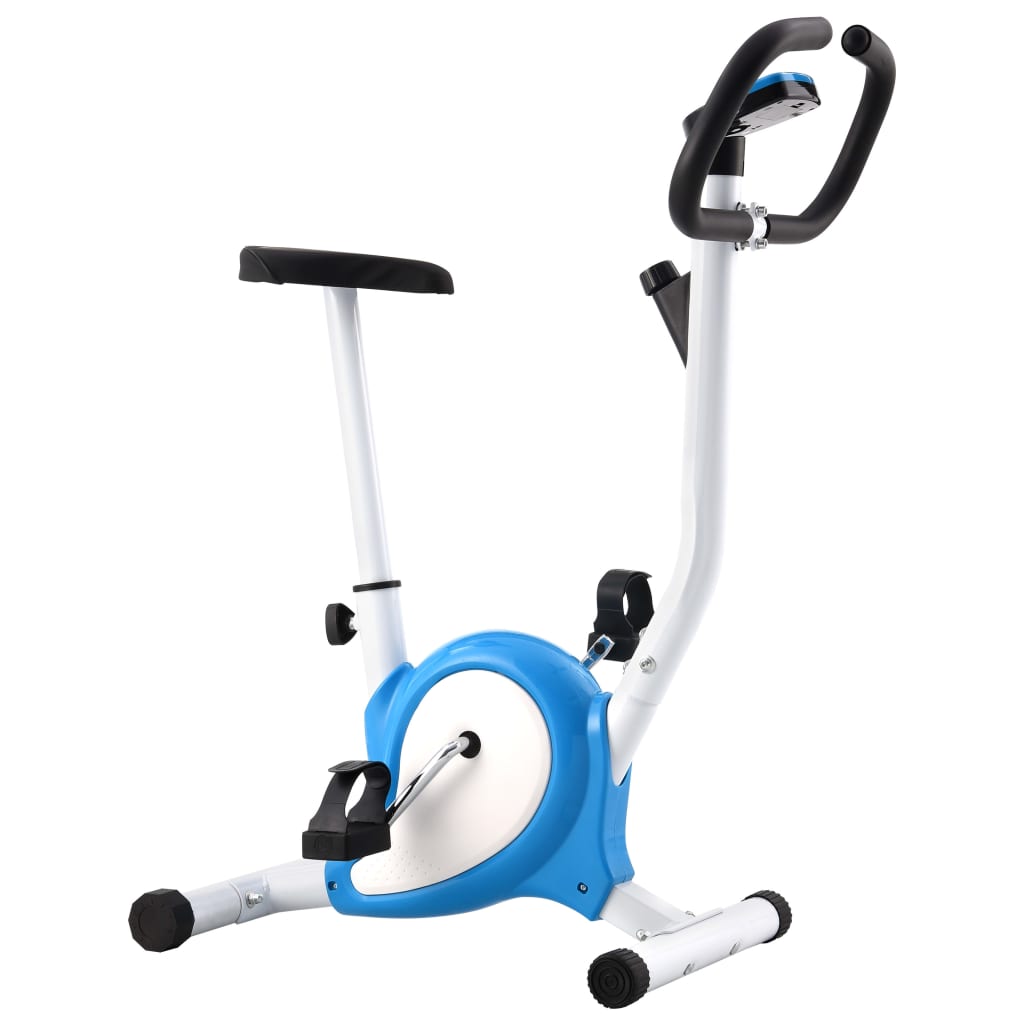 Bicicletă fitness cu centură de rezistență, albastru - Lando