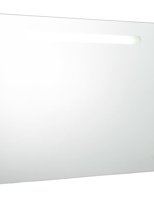 Загрузите изображение в средство просмотра галереи, Dulap de baie cu oglindă și LED, 80 x 9,5 x 55 cm - Lando
