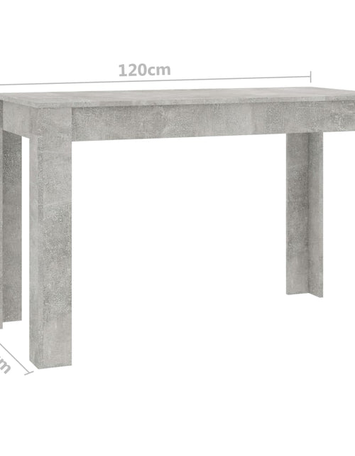 Загрузите изображение в средство просмотра галереи, Masă de bucătărie, gri beton, 120 x 60 x 76 cm, PAL - Lando
