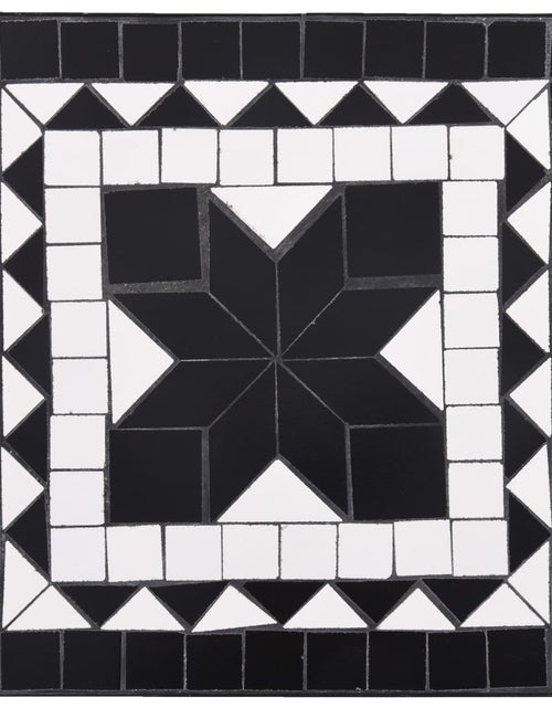 Încărcați imaginea în vizualizatorul Galerie, Masă laterală cu mozaic, negru și alb, ceramică Lando - Lando
