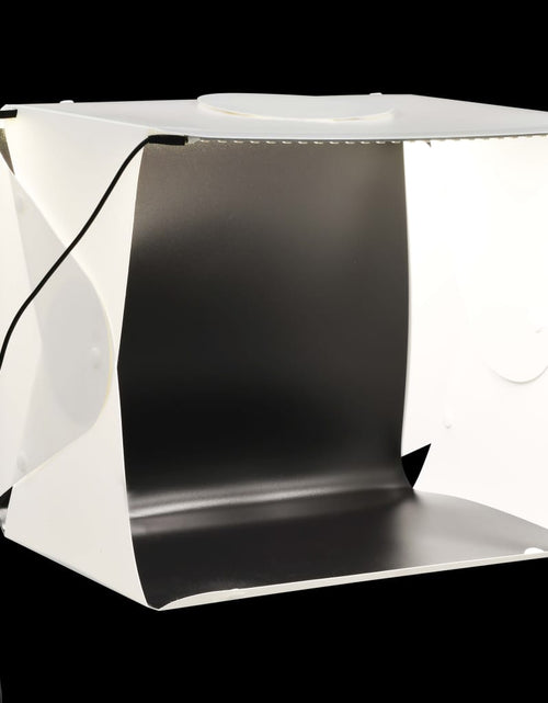 Загрузите изображение в средство просмотра галереи, Cort foto cu LED-uri pliabil, alb, 40 x 34 x 37 cm, plastic Lando - Lando
