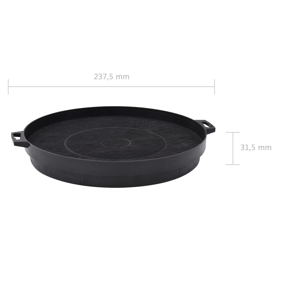 Filtre cu cărbune pentru hotă de bucătărie, 2 buc., 210 mm Lando - Lando