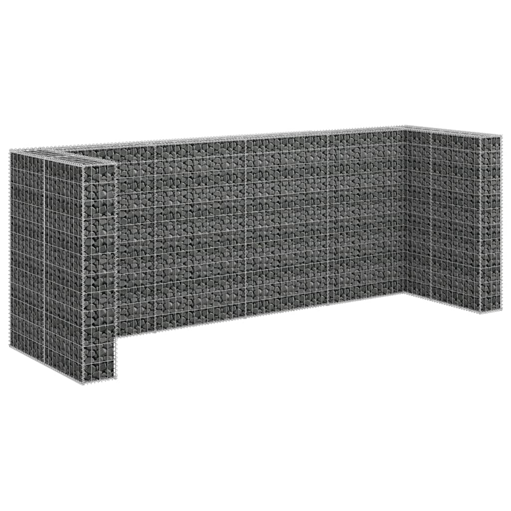 Perete gabion pentru pubele, 320x100x120 cm, oțel galvanizat Lando - Lando