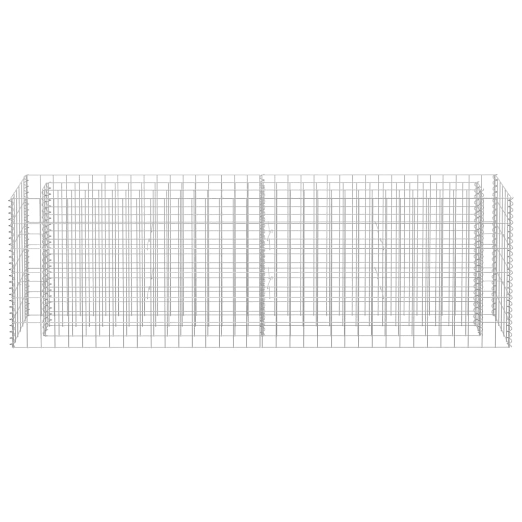 Strat înălțat gabion, 180 x 30 x 60 cm, oțel galvanizat Lando - Lando