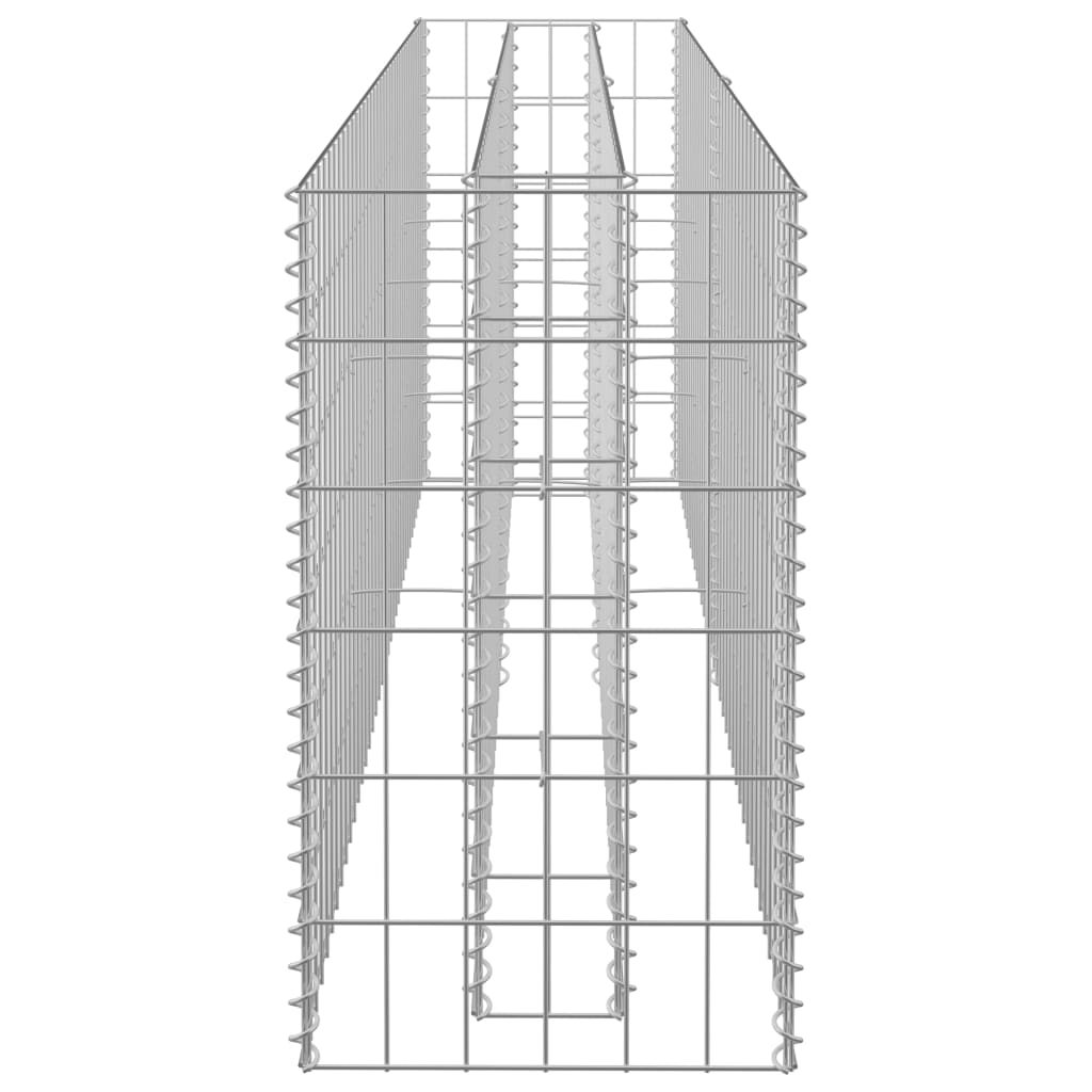 Strat înălțat gabion, 180 x 30 x 60 cm, oțel galvanizat Lando - Lando