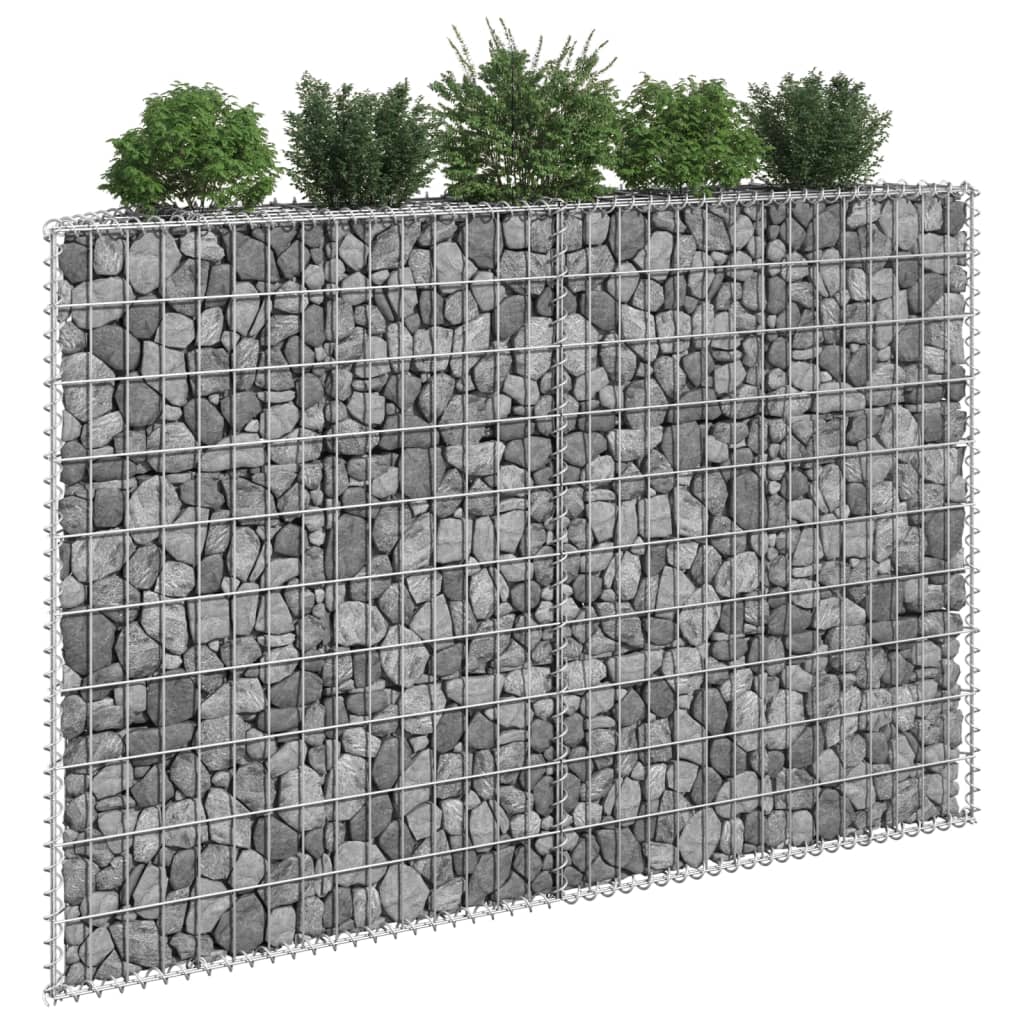 Strat înălțat gabion trapez, 150x20x100 cm, oțel galvanizat Lando - Lando