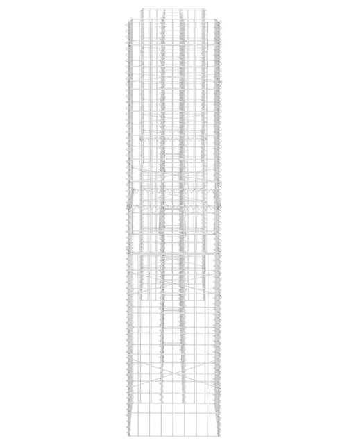 Загрузите изображение в средство просмотра галереи, Jardinieră gabion în formă de H, 260 x 40 x 200 cm, sârmă oțel Lando - Lando
