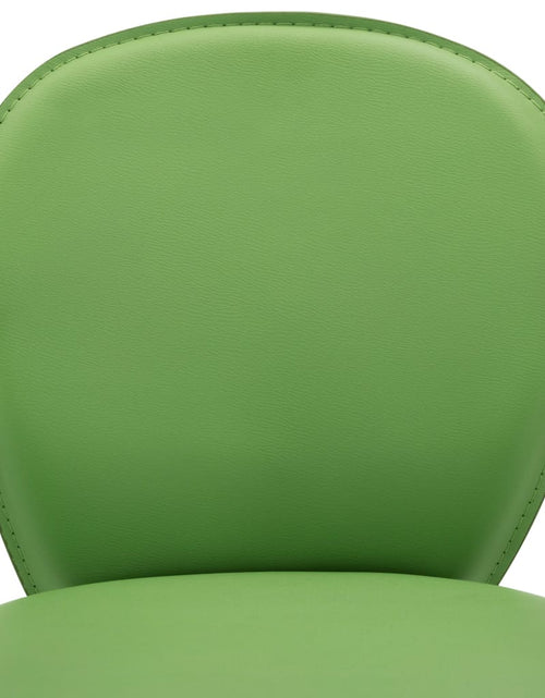 Загрузите изображение в средство просмотра галереи, Scaune de bar cu brațe, 2 buc., verde, piele ecologică - Lando
