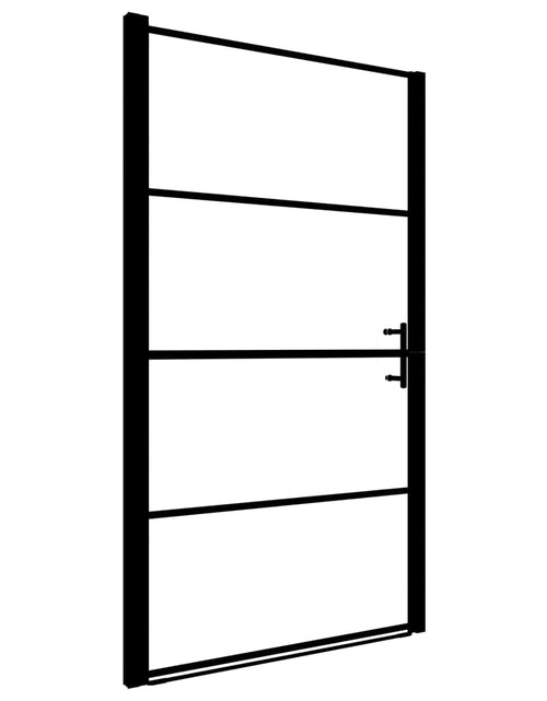 Încărcați imaginea în vizualizatorul Galerie, Ușă de duș, negru, 81 x 195 cm, sticlă securizată Lando - Lando
