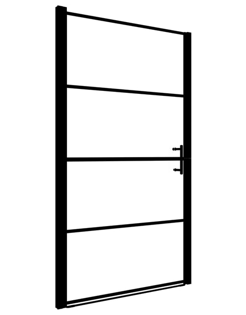Загрузите изображение в средство просмотра галереи, Ușă de duș, negru, 91 x 195 cm, sticlă securizată Lando - Lando
