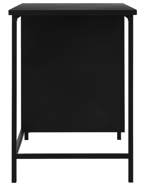 Încărcați imaginea în vizualizatorul Galerie, Birou cu sertare, negru, 120 x 55 x 75 cm, oțel, industrial Lando - Lando
