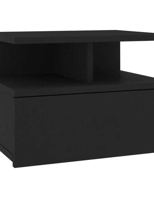 Încărcați imaginea în vizualizatorul Galerie, Noptieră suspendată, negru, 40x31x27 cm, PAL - Lando
