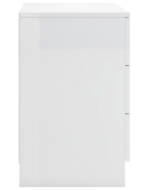 Încărcați imaginea în vizualizatorul Galerie, Noptiere, 2 buc., alb extralucios, 38x35x56 cm, PAL - Lando
