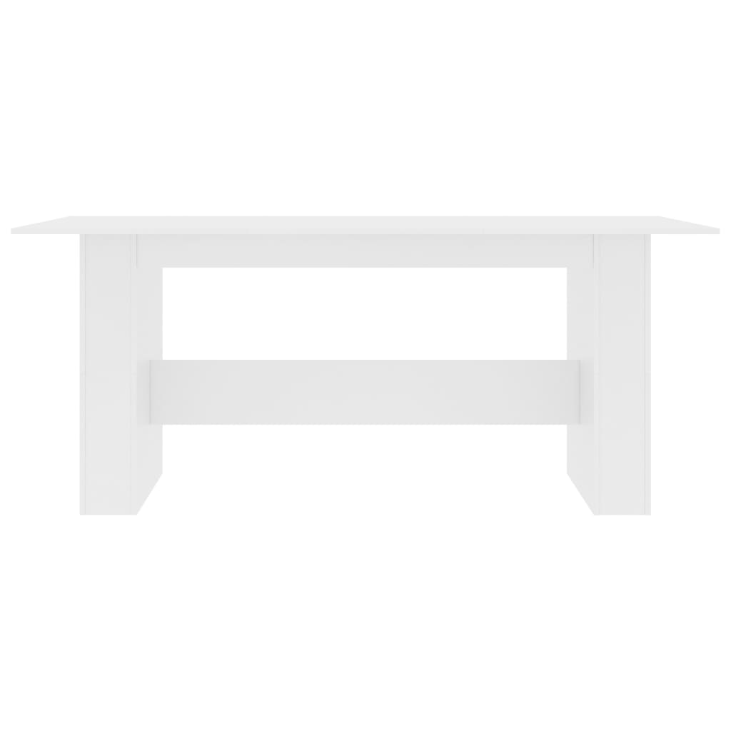 Masă de bucătărie, alb, 180 x 90 x 76 cm, PAL - Lando
