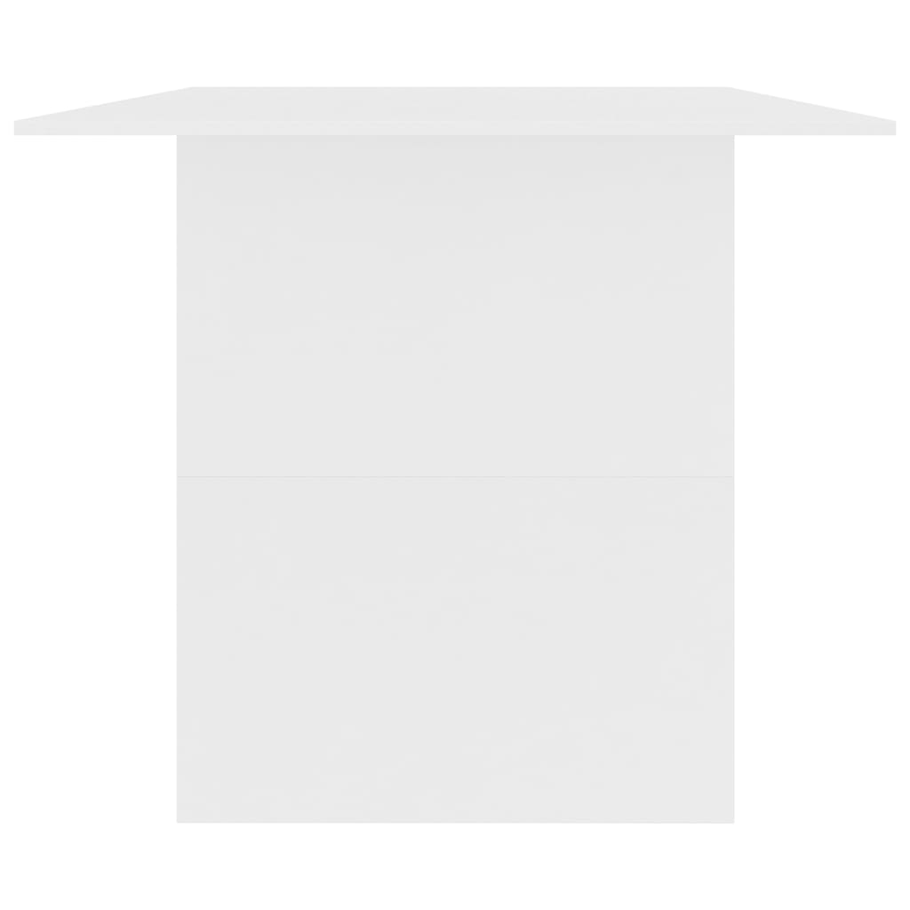 Masă de bucătărie, alb, 180 x 90 x 76 cm, PAL - Lando