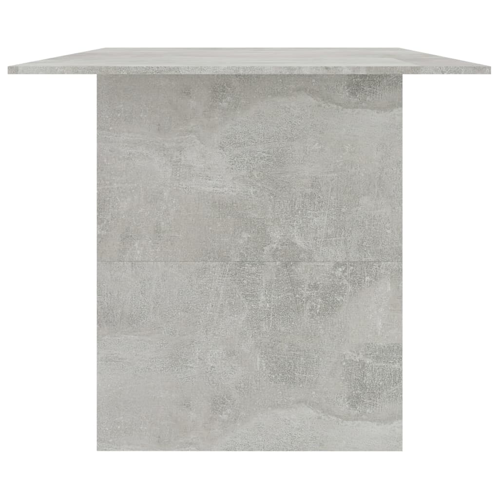 Masă de bucătărie, gri beton, 180 x 90 x 76 cm, PAL - Lando