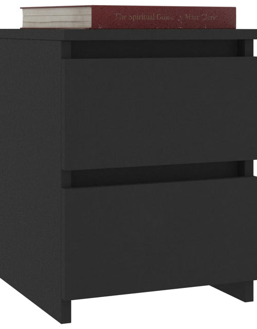 Încărcați imaginea în vizualizatorul Galerie, Noptiere, 2 buc., negru, 30 x 30 x 40 cm, PAL - Lando
