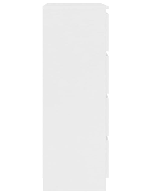 Încărcați imaginea în vizualizatorul Galerie, Servantă, alb, 60x35x98,5 cm, lemn compozit Lando - Lando
