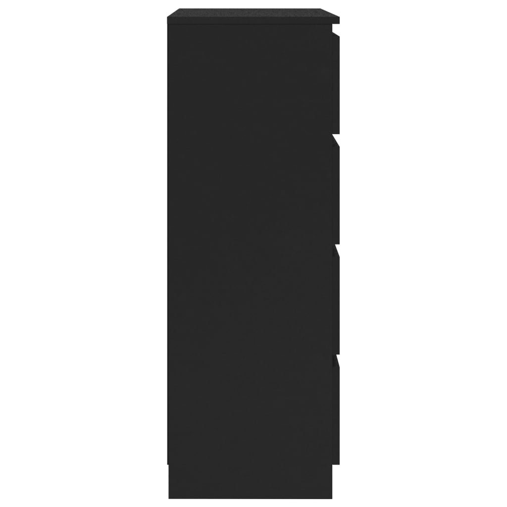 Servantă, negru, 60x35x98,5 cm, lemn compozit Lando - Lando