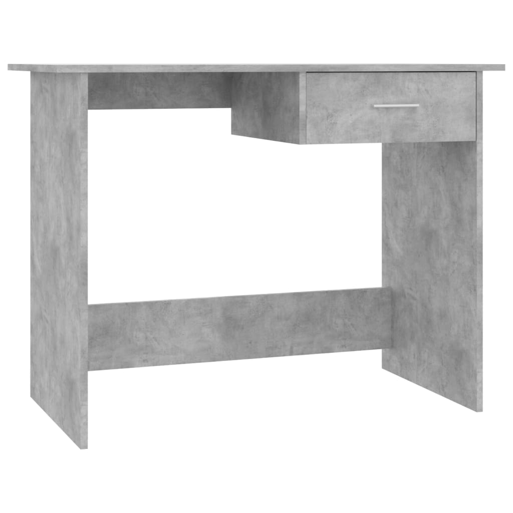 Birou, gri beton, 100 x 50 x 76 cm, PAL - Lando