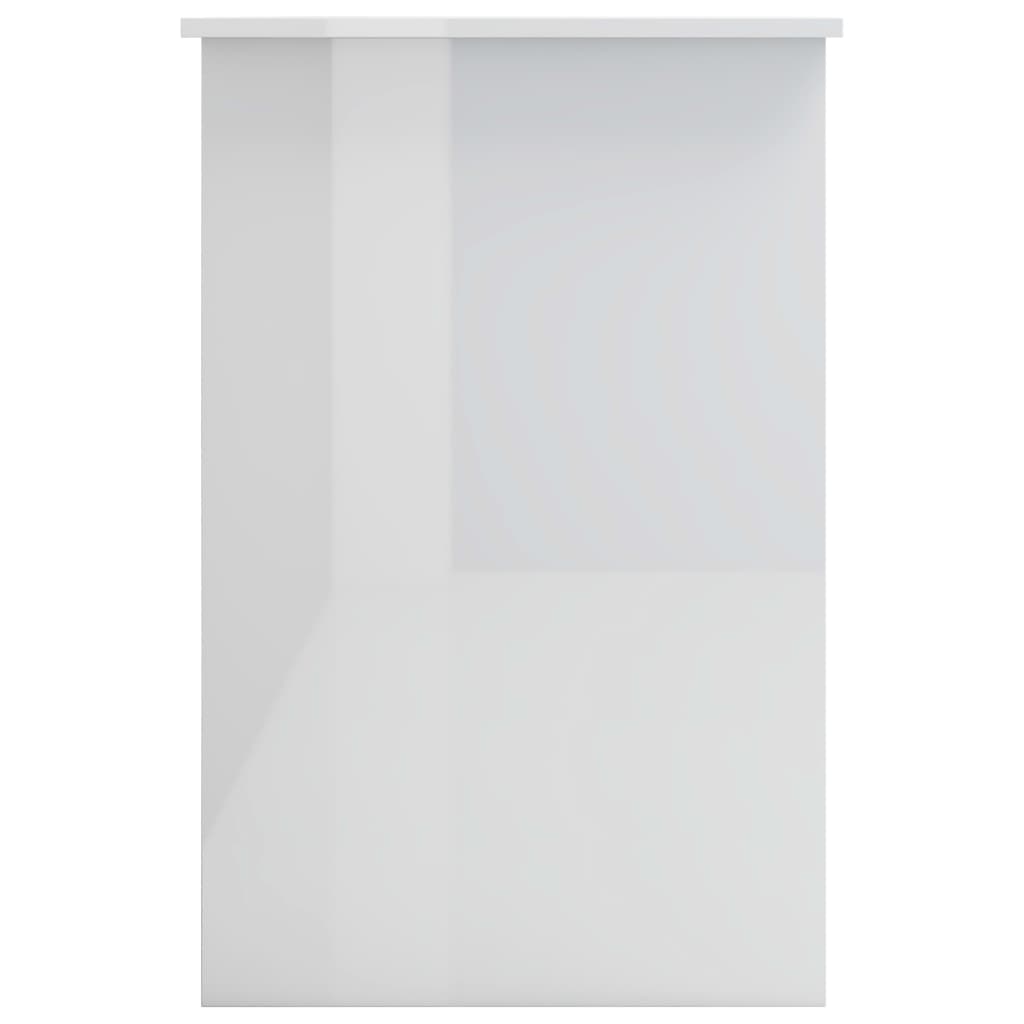 Birou, alb lucios, 100 x 50 x 76 cm, PAL - Lando