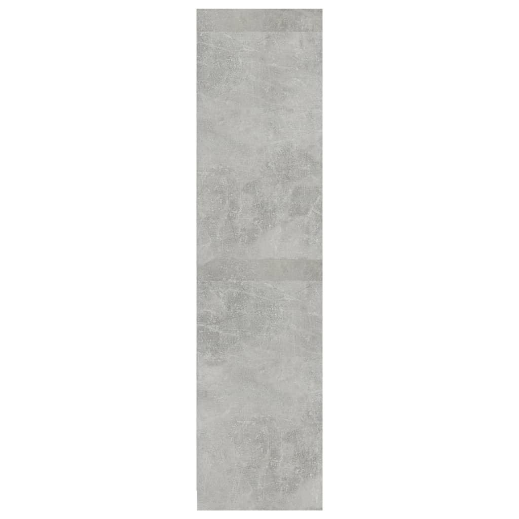Șifonier, gri beton, 100x50x200 cm, PAL - Lando