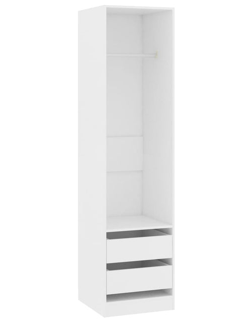 Загрузите изображение в средство просмотра галереи, Șifonier cu sertare, alb, 50x50x200 cm, PAL - Lando

