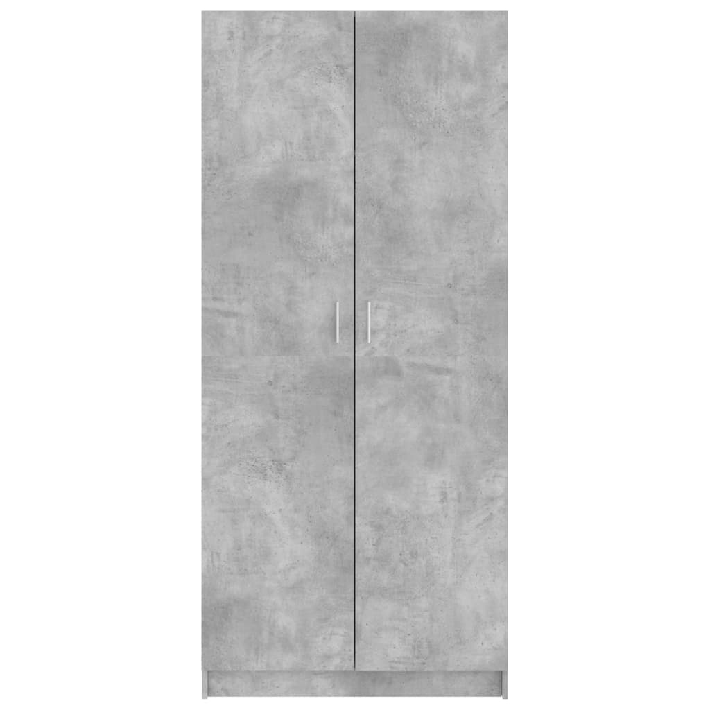 Șifonier, gri beton, 80x52x180 cm, PAL - Lando