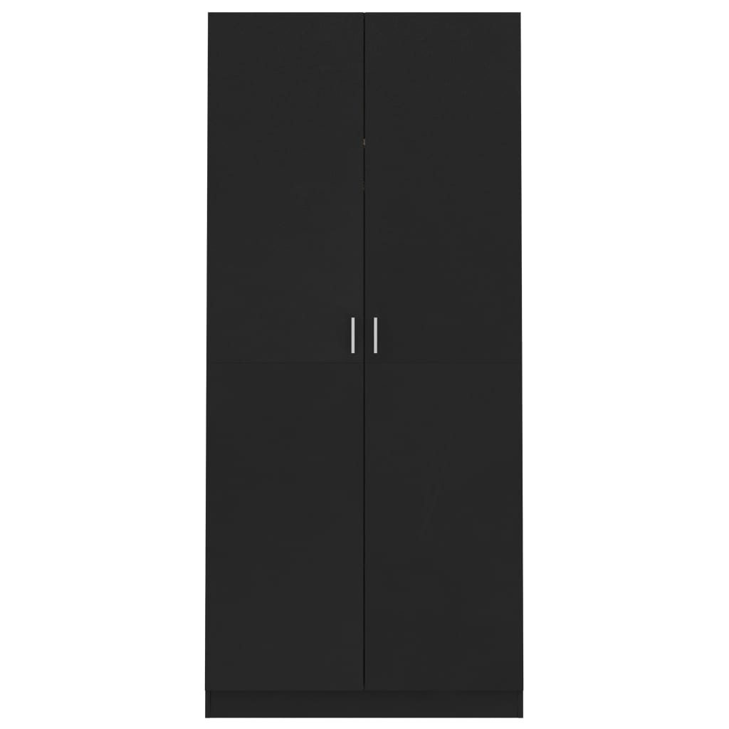 Șifonier, negru, 90x52x200 cm, PAL - Lando