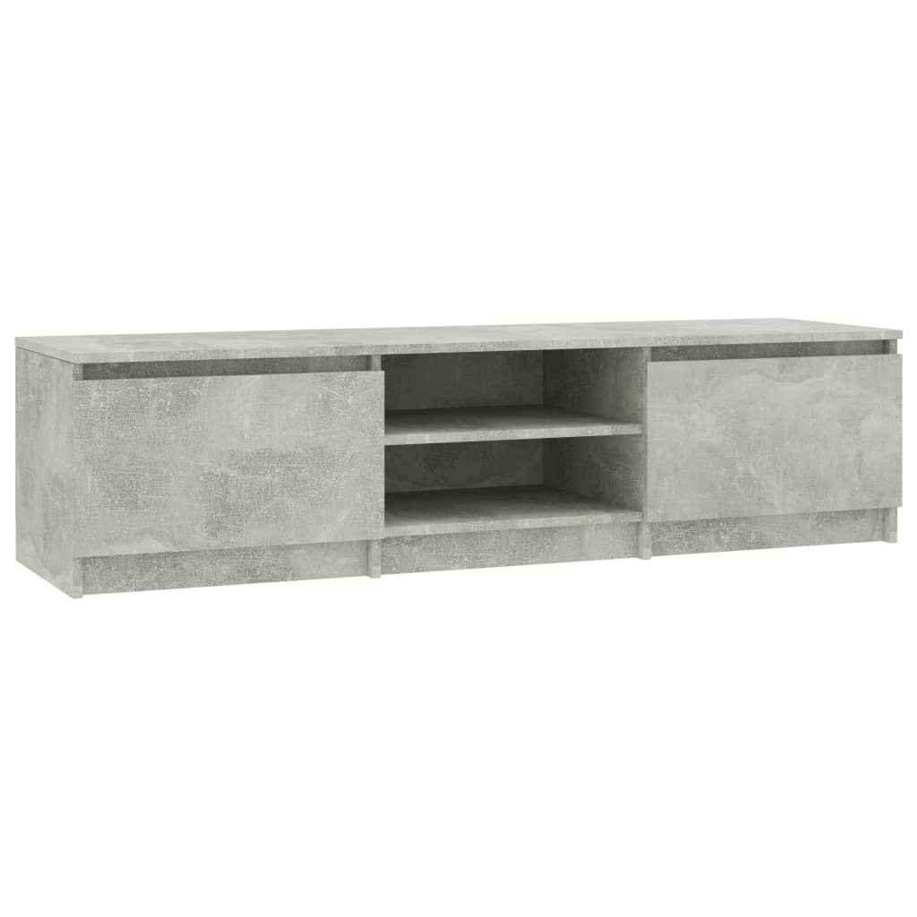 Comodă TV, gri beton, 140 x 40 x 35,5 cm, PAL Lando - Lando