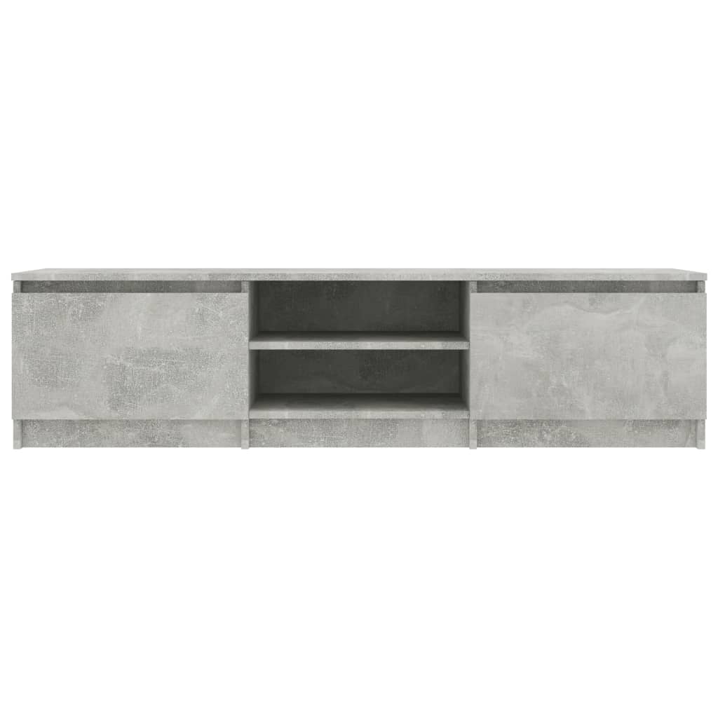 Comodă TV, gri beton, 140 x 40 x 35,5 cm, PAL Lando - Lando