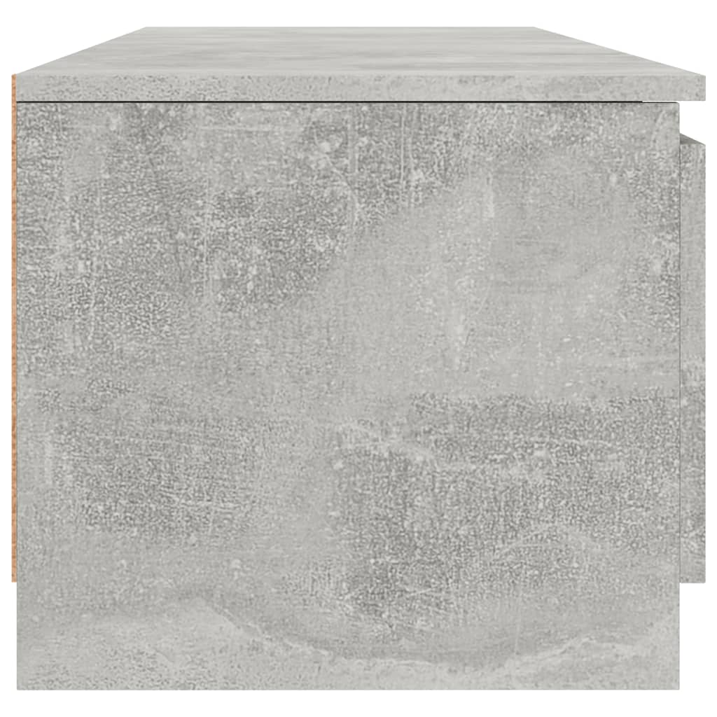 Comodă TV, gri beton, 140 x 40 x 35,5 cm, PAL Lando - Lando