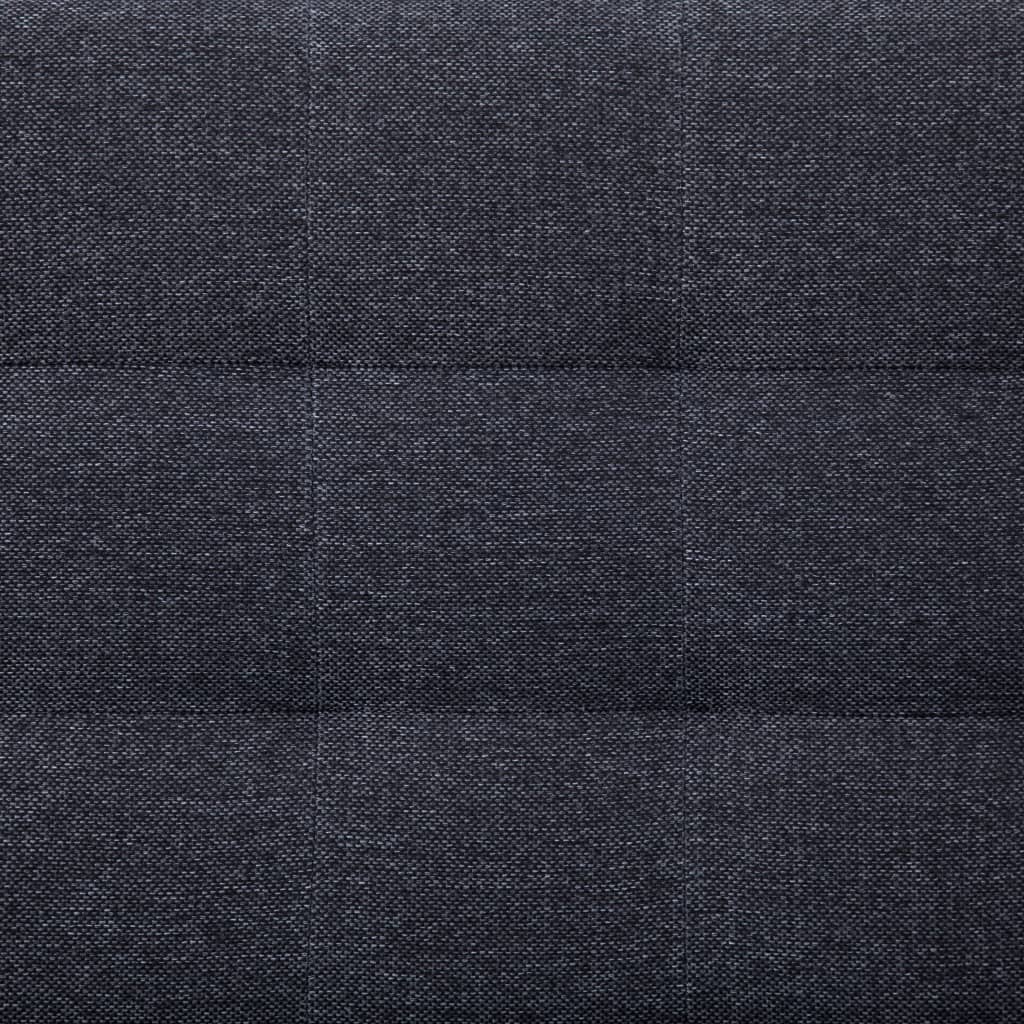 Canapea extensibilă în formă de L, gri închis, poliester - Lando
