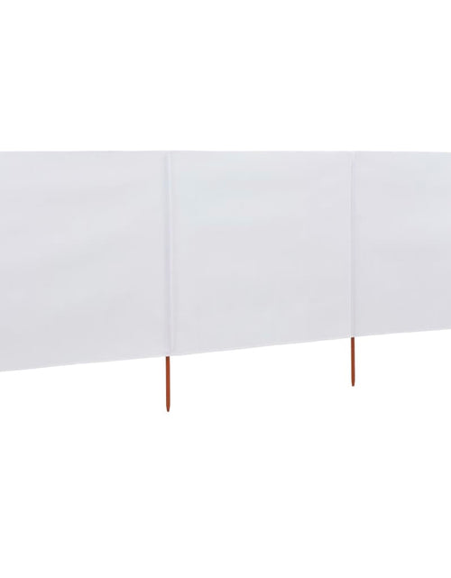 Încărcați imaginea în vizualizatorul Galerie, Paravan anti-vânt cu 3 panouri, alb nisipiu, 400x80 cm, textil Lando - Lando
